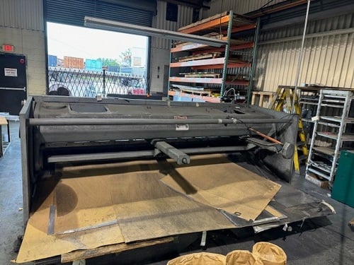 Heller #HS-430, hydraulic shear with back gauge, 10 HP - Image 2