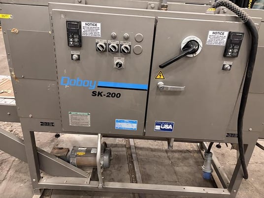 Doboy #SK200, double chamber shrink tunn, 2 digital temperature controls, Teflon mesh belt - Image 3