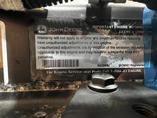 225 HP John Deere #6068HF285, complete engine, Tier 3, 652 hours, like new - Image 4