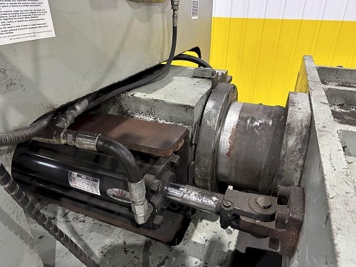 200 Ton, Beatty #20060N, hydraulic bulldozer type horizontal press, 15" stroke, 75 HP - Image 7