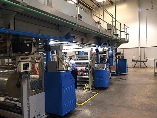 52" Uteco #Horizontal-130, single pass laminator, 1000 FPM, water based & solvent based capabilities, 2005 - Image 4