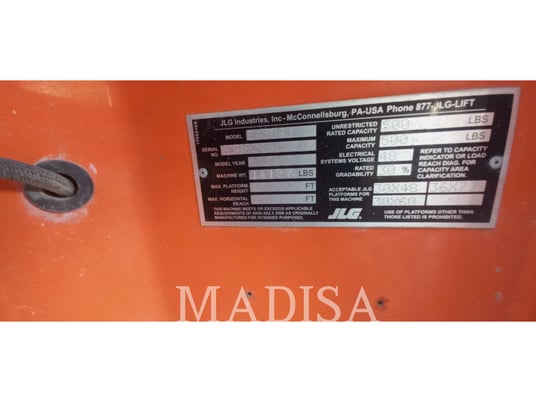 Jlg Industries, Inc. E450AJ, Articulated Boom Lift, 472 hours, S/N: 300246182, 2018 - Image 5