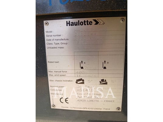 Haulotte HA20RTJPRO, Articulated Boom Lift, 2083 hours, S/N: 2112144, 2022 - Image 5