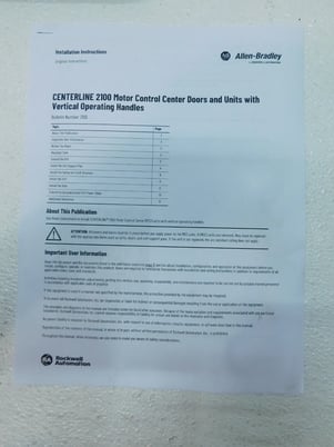 Allen-Bradley Parts Support Pan for Centerline 2100 Motor Control Center MCC, NEW - Image 6