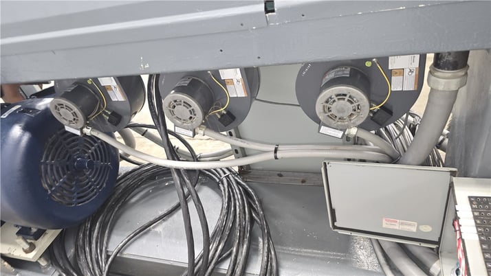 3" Hartig Extruder, 4 barrel zones, 24:1 L/D ratio, 75 HP, 3.25" L x 3" width feed throat, 2019 - Image 8