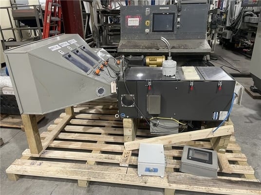 AEC #BD-2500R-4, 3 component gravimetric blender, 2500 lb/hr, pneumatic slide gates, 2017 - Image 1