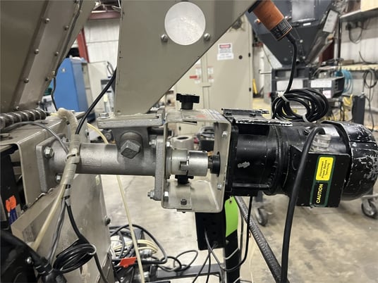 Maguire #WSB-220, 2 component gravimetric blender, screw feeder, stand on casters - Image 5