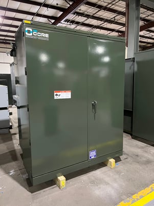 2500 KVA 12470 Delta Primary, 4160Y/2400 Secondary, Pad, proCORE, (immediate shipment available) - Image 1