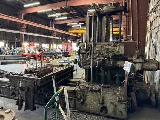 4" Giddings & Lewis, horizontal boring mill, digital read out, approx 60" x 40" table - Image 1