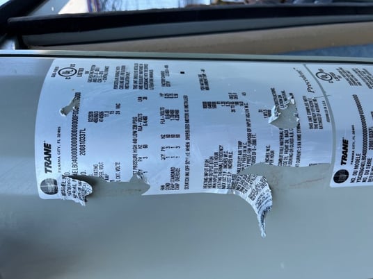 3 Ton, Trane #YSC036G4, comb. gas/electric rooftop air conditioner, 2020 - Image 3