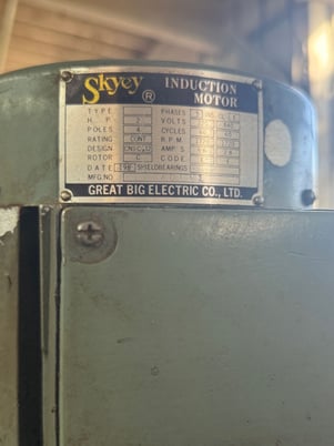 Supermax #YCM-1-1/2VA, vertical mill, 9" x42"tbl., R-8, 60-4200 RPM, 1985 - Image 6