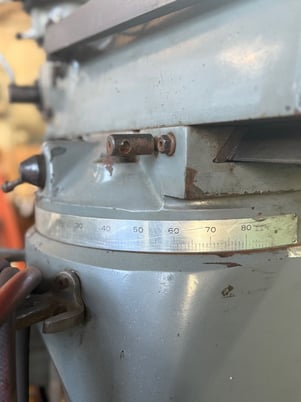 Wilton, bridgeport type vertical mill, 9" x49" tbl. - Image 4