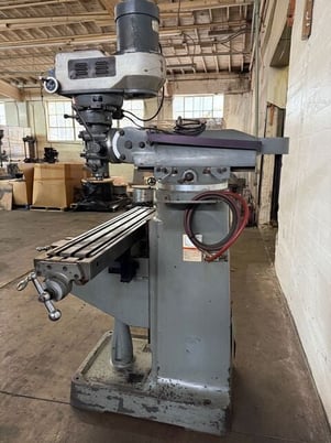 Wilton, bridgeport type vertical mill, 9" x49" tbl. - Image 5