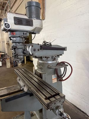 Wilton, bridgeport type vertical mill, 9" x49" tbl. - Image 7