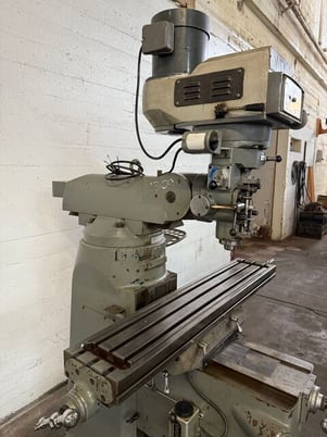 Wilton, bridgeport type vertical mill, 9" x49" tbl. - Image 8