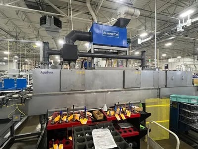 Stoelting #AQF-218 AquaForce wash rinse dry, 24" wide x 12" part height (3) Stage WRD, 2017 - Image 1