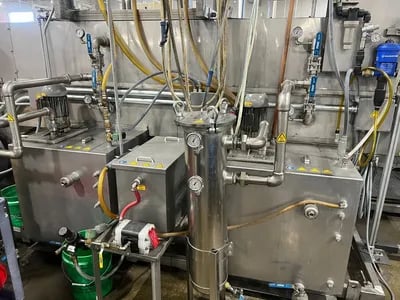 Stoelting #AQF-218 AquaForce wash rinse dry, 24" wide x 12" part height (3) Stage WRD, 2017 - Image 3