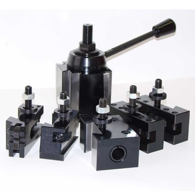 BXA Size Wedge Type Quick Change Toolpost Set w/ Five Tool Holders (251-222) - Image 1