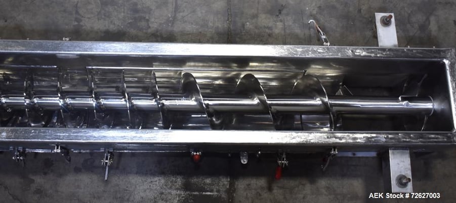 American Process #S009-5434/SCH, Screw Conveyor, 304 Stainless Steel, top infeed 20" x 0', bottom discharge - Image 8