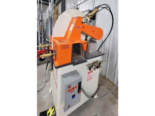 18" Pistorius #SC-20-P, pneumatic down-cut cuttoff saw, 1" arbor diameter, 10 HP, 3450 RPM, horizontal clamp - Image 2