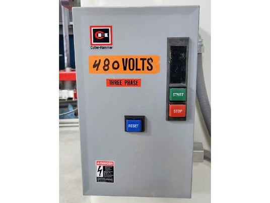 18" Pistorius #SC-20-P, pneumatic down-cut cuttoff saw, 1" arbor diameter, 10 HP, 3450 RPM, horizontal clamp - Image 6