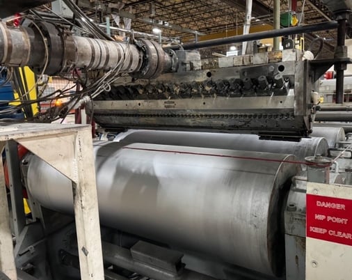 Battenfeld, Gloucester, horizontal sheet line, 56" wide, Proface touch screen, 480 V. - Image 1