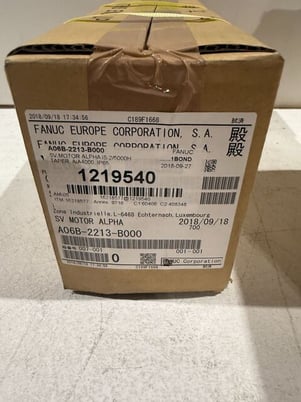Fanuc #A06B-2213-B000, Servo Motor, New - Image 2
