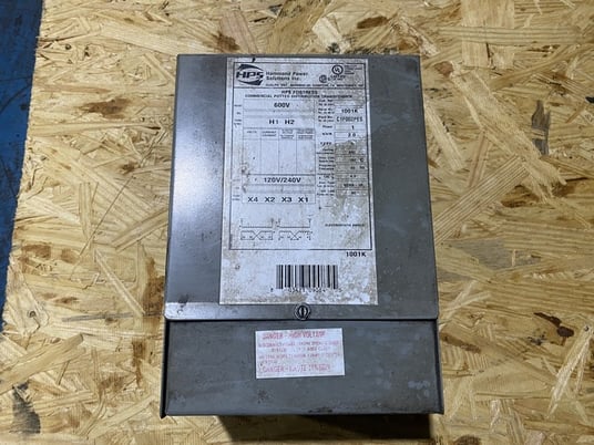 2000 VA, Hammond Power Solutions #C1F002PES, Transformer, 1 Phase, 60 Hz, 600 V Primary, 120/240 V Secondary - Image 1