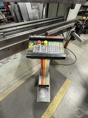 175 Ton, Accurpress #717510 Advantage, hydraulic press brake, 10' overall, 100" between housing, 2003 - Image 6