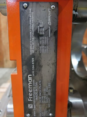 Thermoforming Mold, 16 Cavity, 3-Section Divided Plate Inserts, Rope Design Edge - Image 6