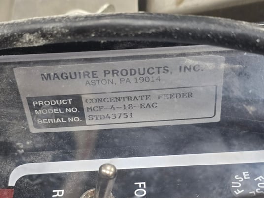 Maguire #MCP-4-18-EAC, Concentrate Feeder, 0.5-4 lb./hr. Output, 1/2" Auger Size, 30 RPM - Image 3