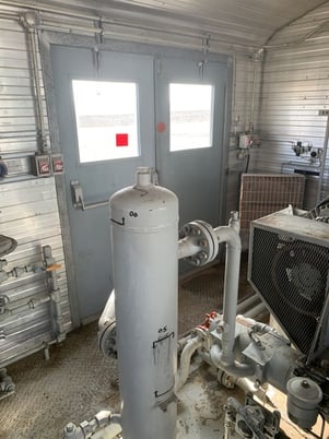 100 HP JACompresson #B, propane reciprocating compressor, 100 HP @ 1185 RPM Marathon Electric 444T, 2-stages - Image 8