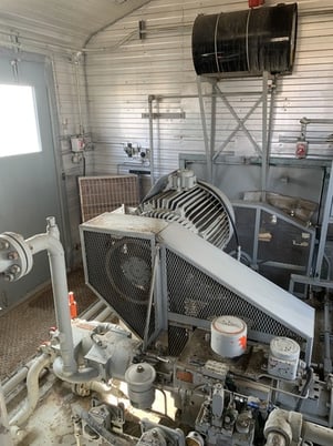 100 HP JACompresson #B, propane reciprocating compressor, 100 HP @ 1185 RPM Marathon Electric 444T, 2-stages - Image 9