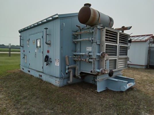 215 HP Geminis #H302, reciprocating compressor, 2-stage, Caterpillar 3406, 2000 - Image 2