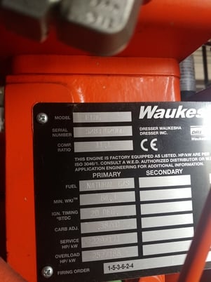 220 HP Ariel #JGA/4, reciprocating compressor, 2-stages, Waukesha F18G, 2014 - Image 6