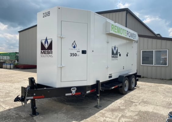 350 KW Stamford #MX341, Natural gas generator set, 480 Volts, 3-phase, 581 HP @ 1800 RPM, Power Solutions - Image 1