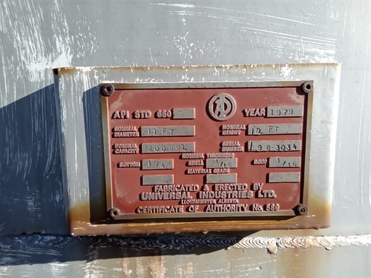 200 bbl Storage Tank, 1979 - Image 2