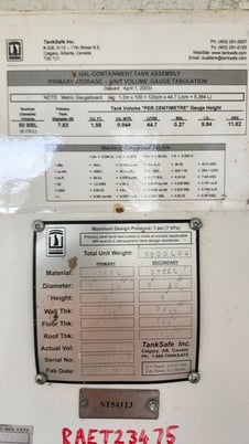 50 bbl Double Wall Storage Tank, 2003 - Image 8
