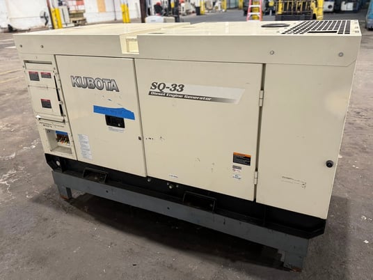 Kubota #SQ-33, diesel engine generator, continuous operation - Image 2