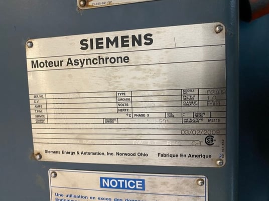 Dresser #D10R8B, Centrifugal compressor, Wet Gas, Siemens electric dr, 3550 HP, 1784 RPM, skid, 2009 - Image 7