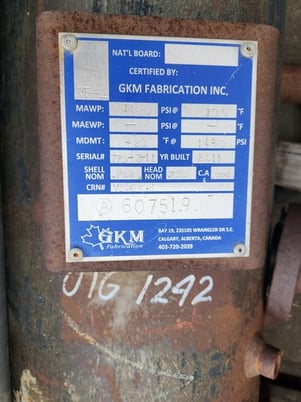 16" Sweet Vertical Separator, 1480 psi, 2011 - Image 2