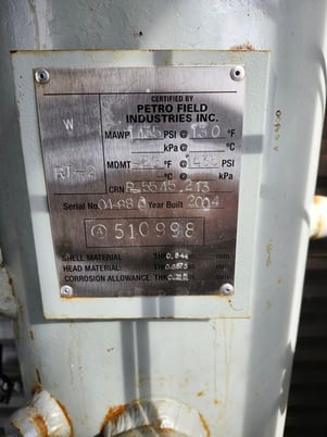 16" Sweet Vertical Separator, 3-phase, 1435 psi, 2004 - Image 7
