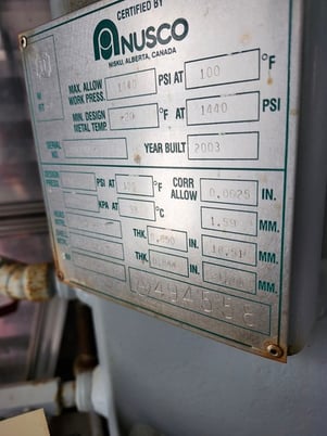 16" Sweet Vertical Separator, 3-phase, 1440 psi - Image 9