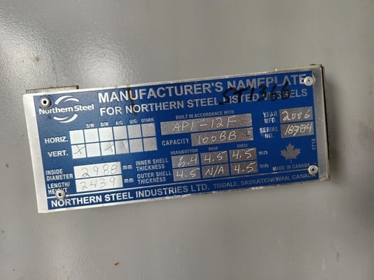 20" Sour Vertical Separator, 1440 psi, 2006 - Image 4