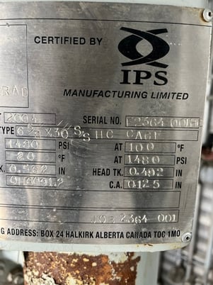 20" Sour Vertical Separator, 1480 psi, 2004 - Image 7