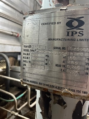 20" Sour Vertical Separator, 1480 psi, 2004 - Image 8