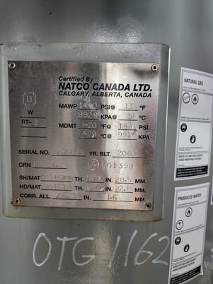 24" Sweet Vertical Separator, 1440 psi, 2003 - Image 5