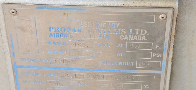 14" x 29' Sweet Glycol Dehy Package, 1310 psi, 1995 - Image 5