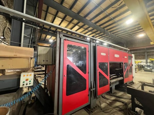 Akyapak #ASM-S190-20/6.0, beam drill system, Mitsubishi C70 Series Control, 3 spindle, 2015 - Image 3