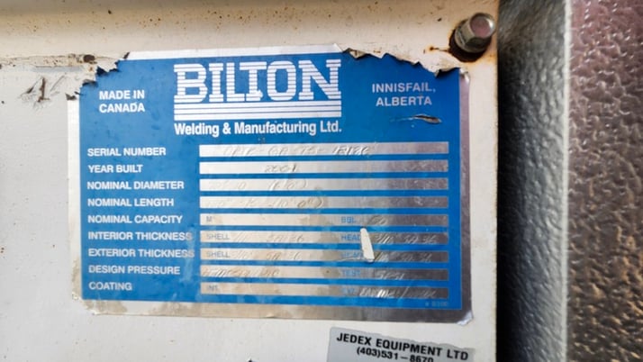 72" x 10' Flare knockout, 50 bbl, 1 psi, 2001 - Image 8